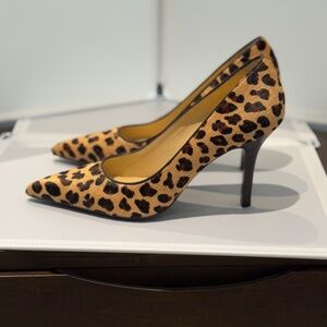 Cole Haan  Calf Hair Leopard Print Heels size 9